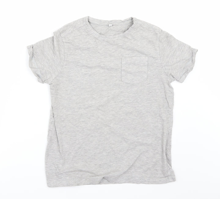 Marks and Spencer Boys Grey Basic T-Shirt Size 10-11 Years