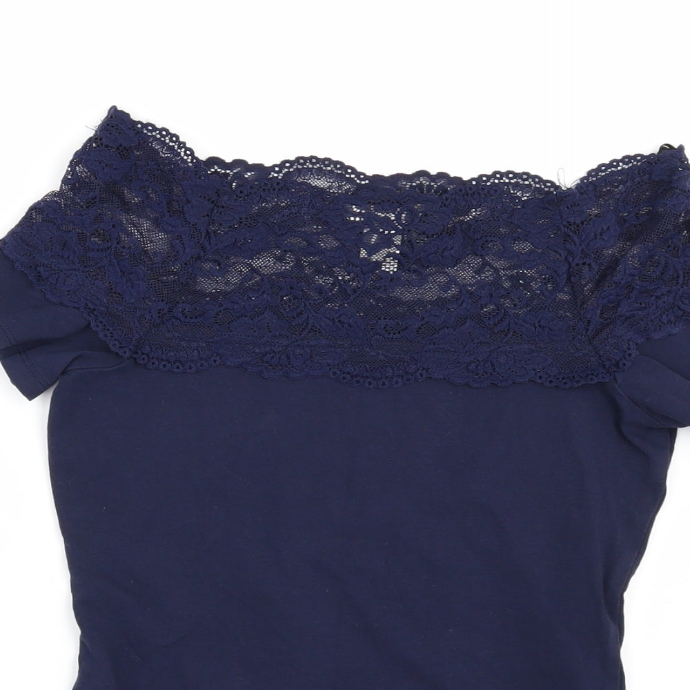 H&M Womens Black   Basic T-Shirt Size S