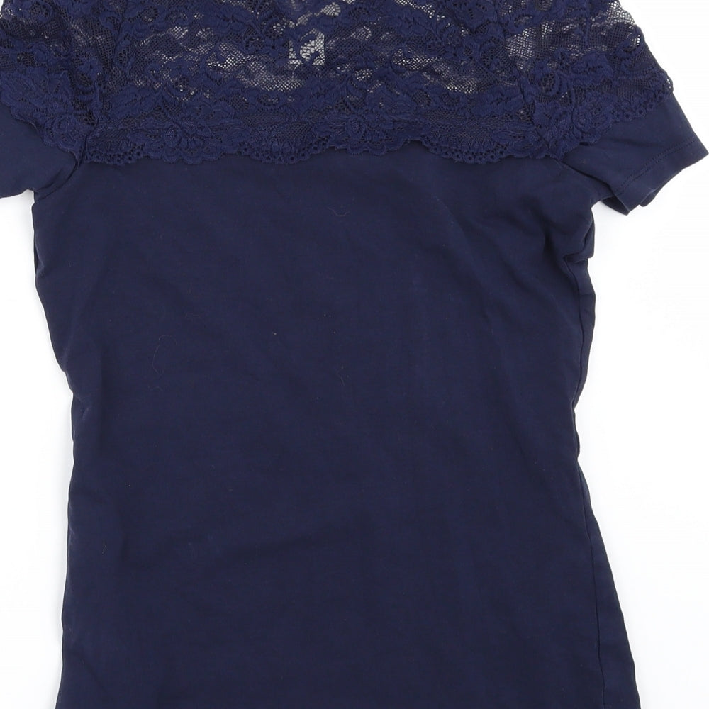 H&M Womens Black   Basic T-Shirt Size S