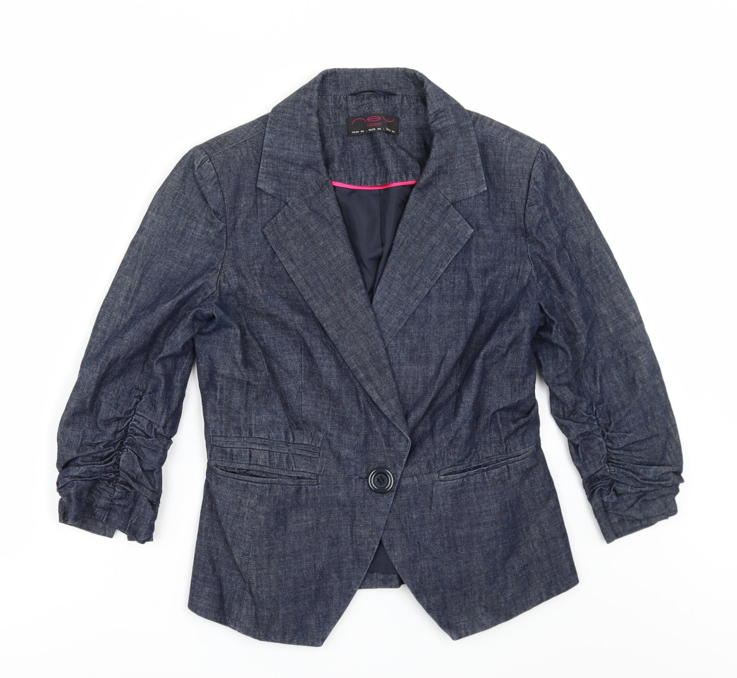 New Look Womens Blue  Denim Jacket  Size 10
