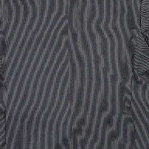 Scott & Taylor Mens Grey Striped  Jacket Suit Jacket Size 44