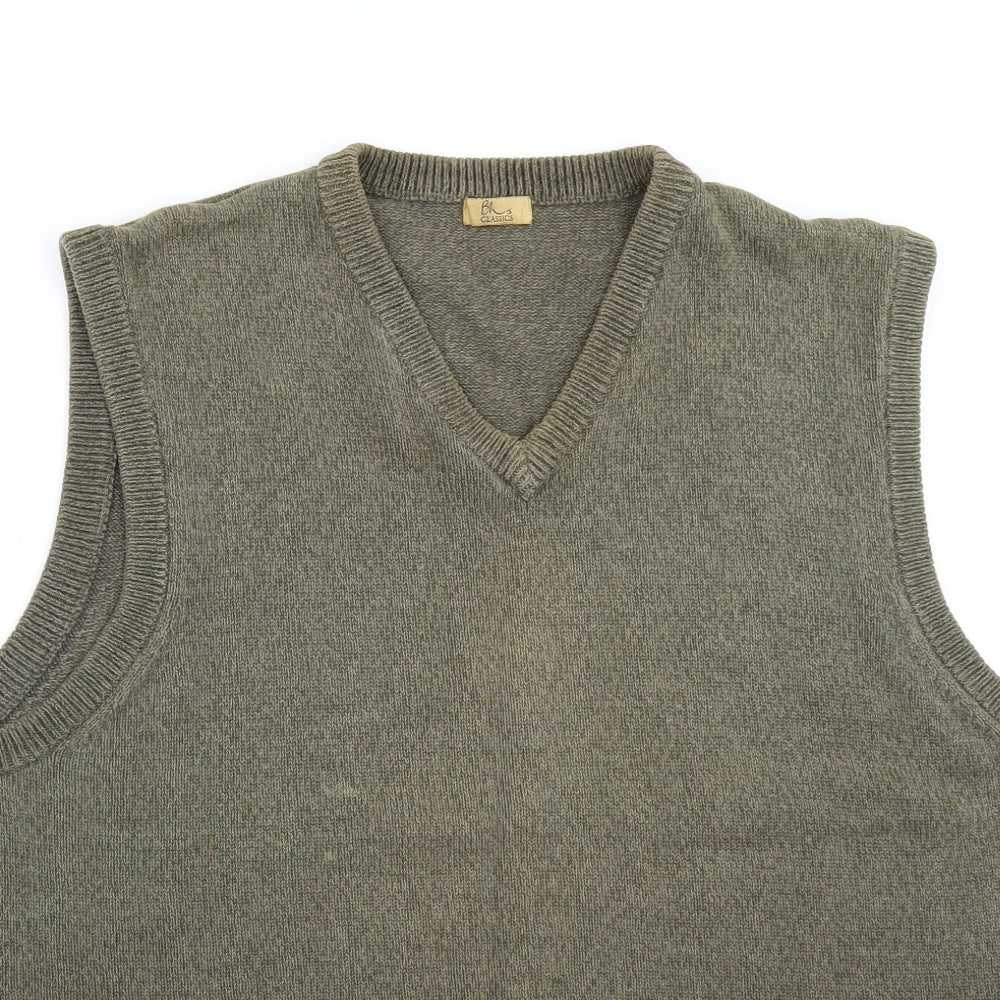 BHS Mens Green   Pullover Jumper Size XL