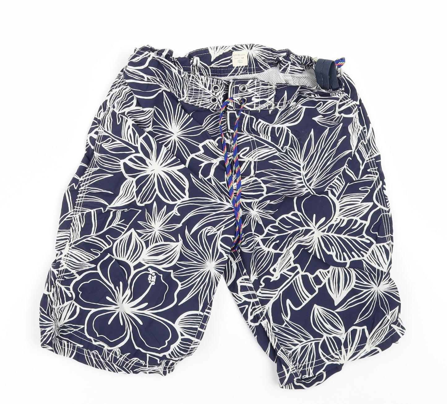 Crew Cuts Boys Blue Floral  Bermuda Shorts Size 14 Years - SWIN SHORT
