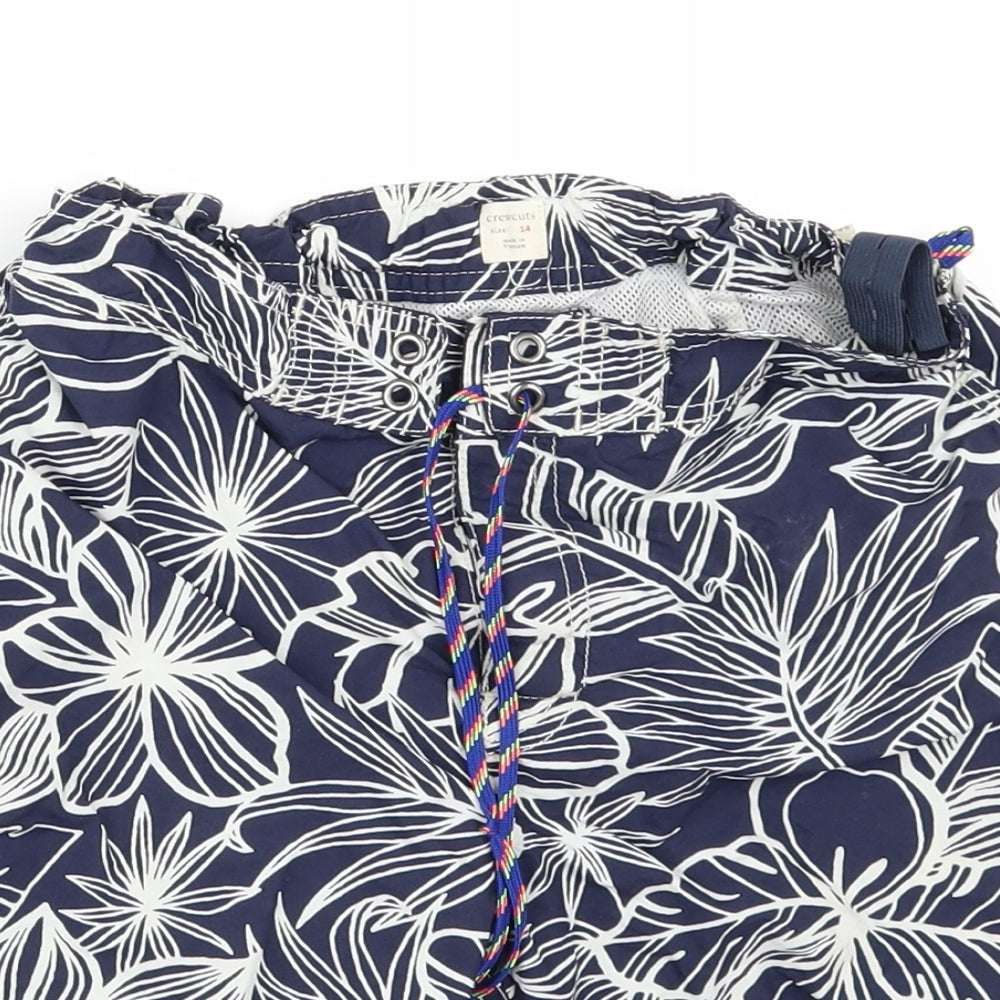 Crew Cuts Boys Blue Floral  Bermuda Shorts Size 14 Years - SWIN SHORT