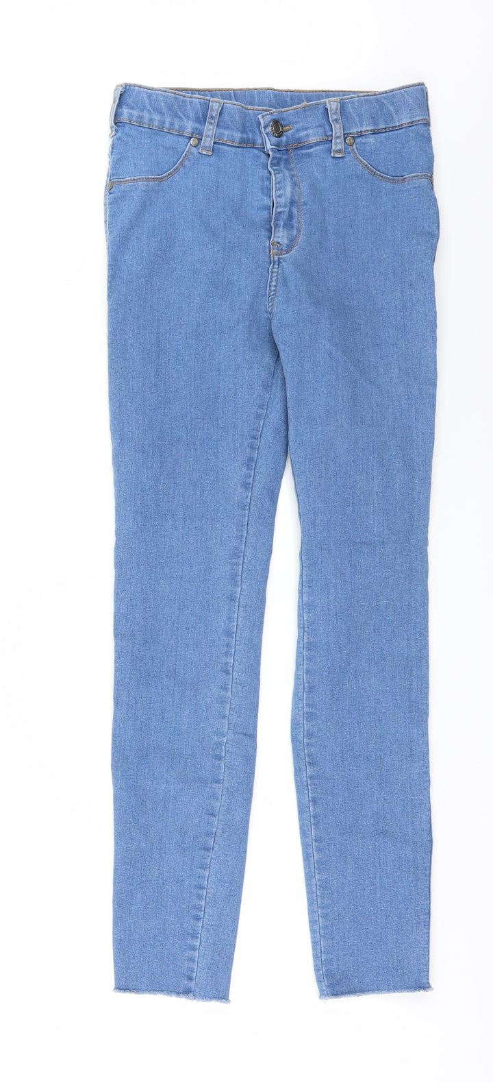 Preworn Womens Blue  Denim Skinny Jeans Size 28 in L26 in
