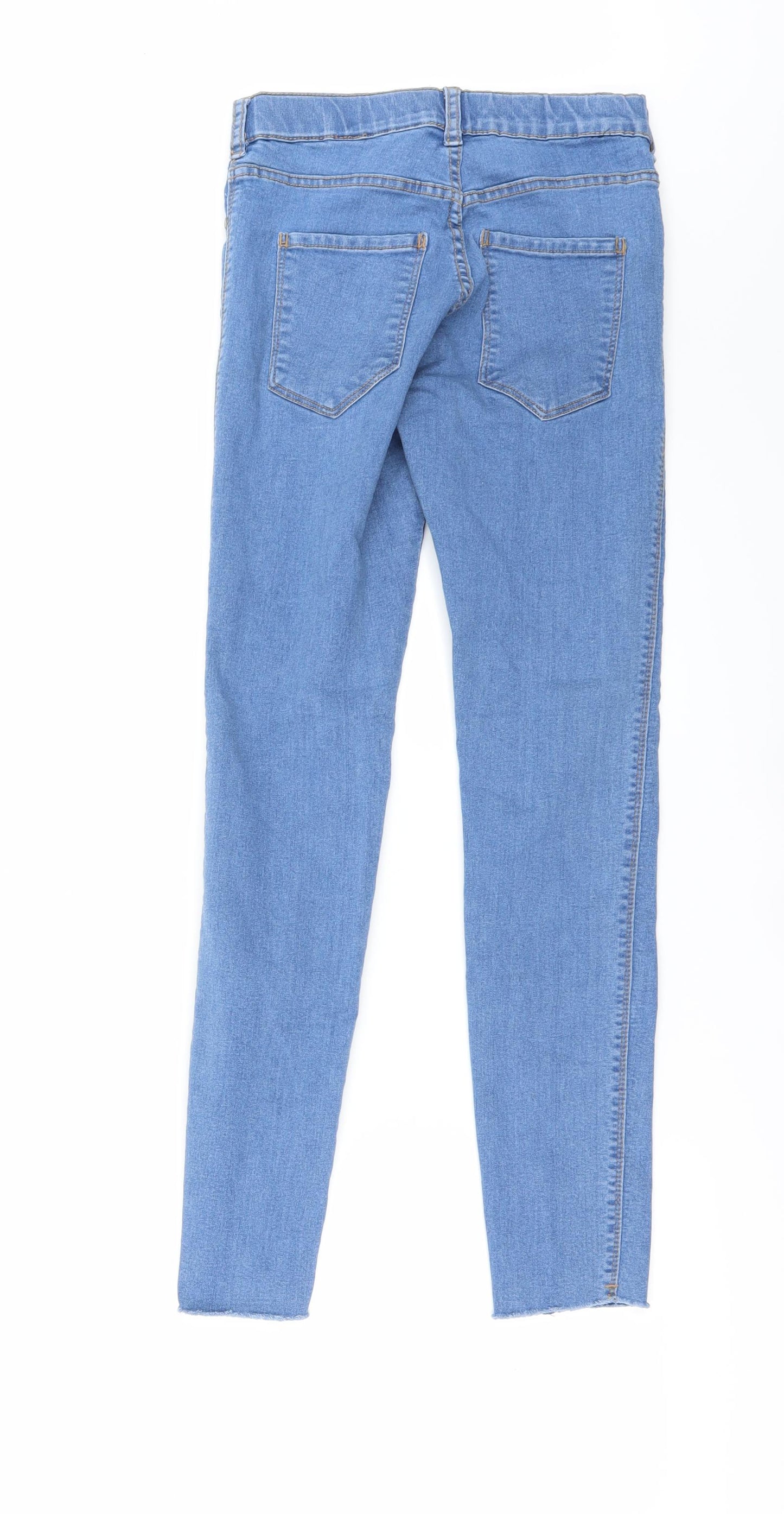 Preworn Womens Blue  Denim Skinny Jeans Size 28 in L26 in
