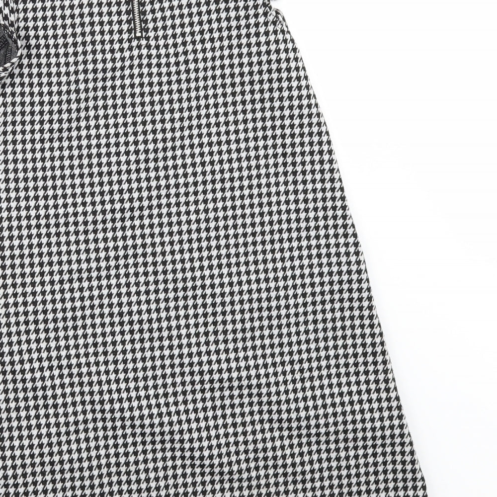 TU Girls Black Check  A-Line  Size 9 Years