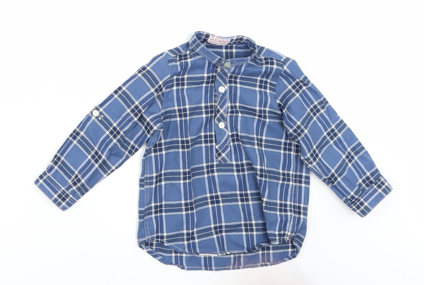 la coqueta Boys Black Check  Basic Button-Up Size 2 Years