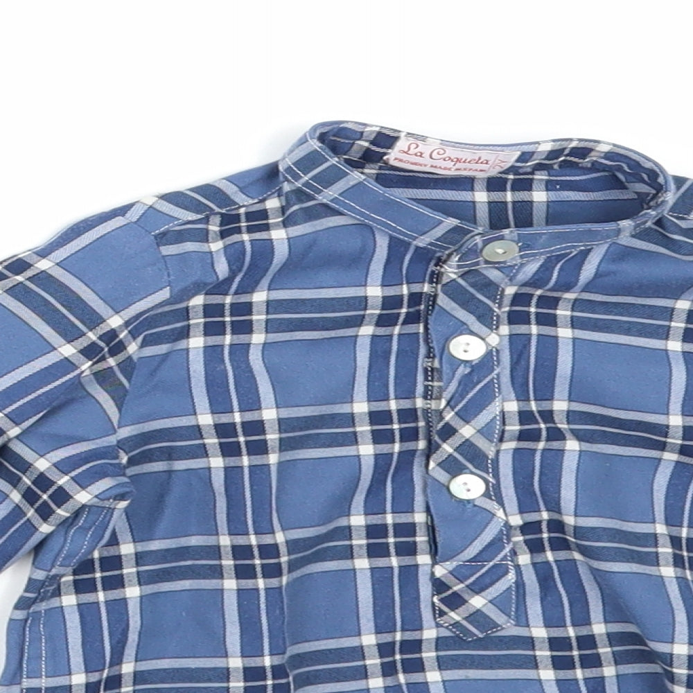 la coqueta Boys Black Check  Basic Button-Up Size 2 Years