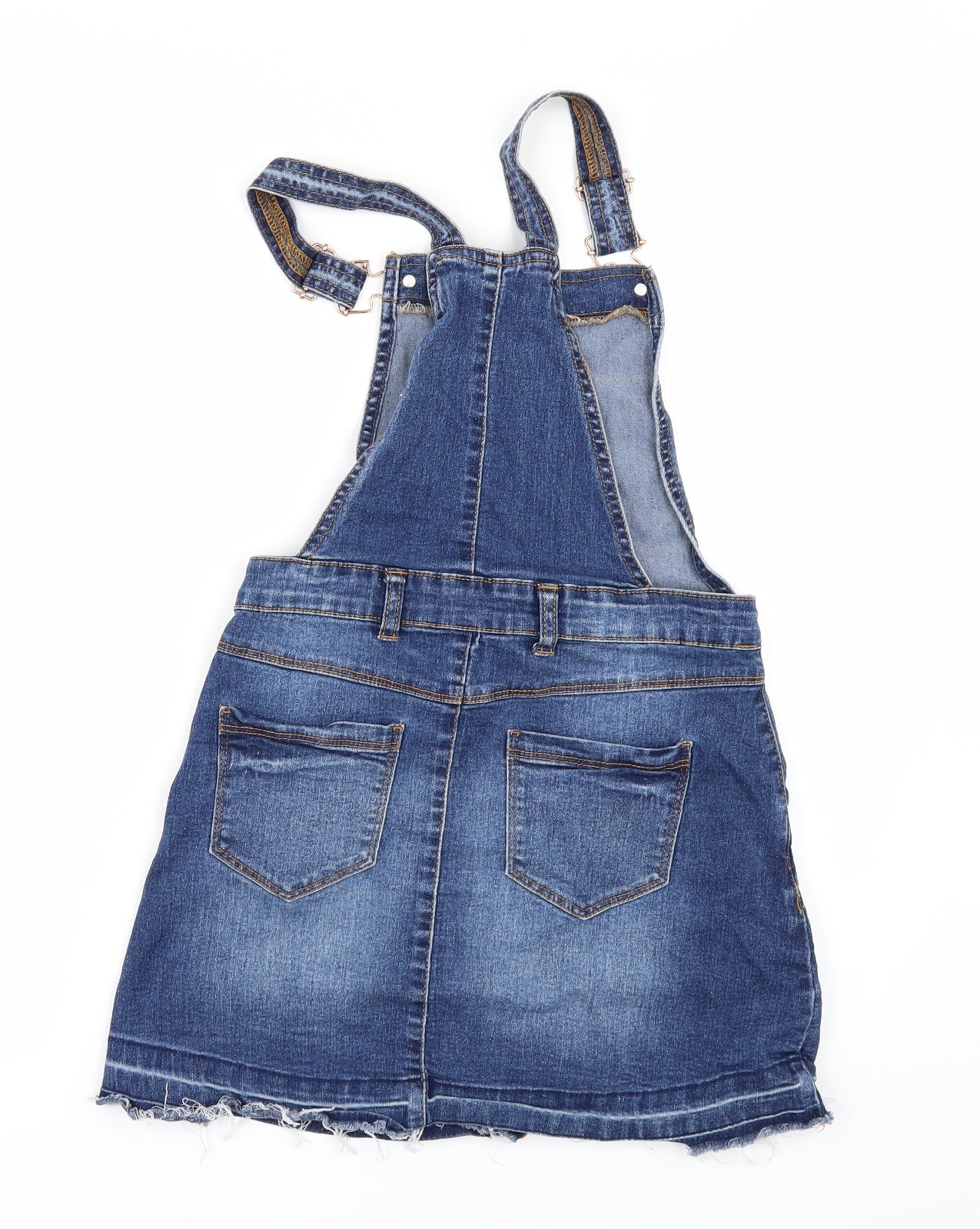 Miss Evie Girls Blue   Pinafore/Dungaree Dress  Size 9-10 Years