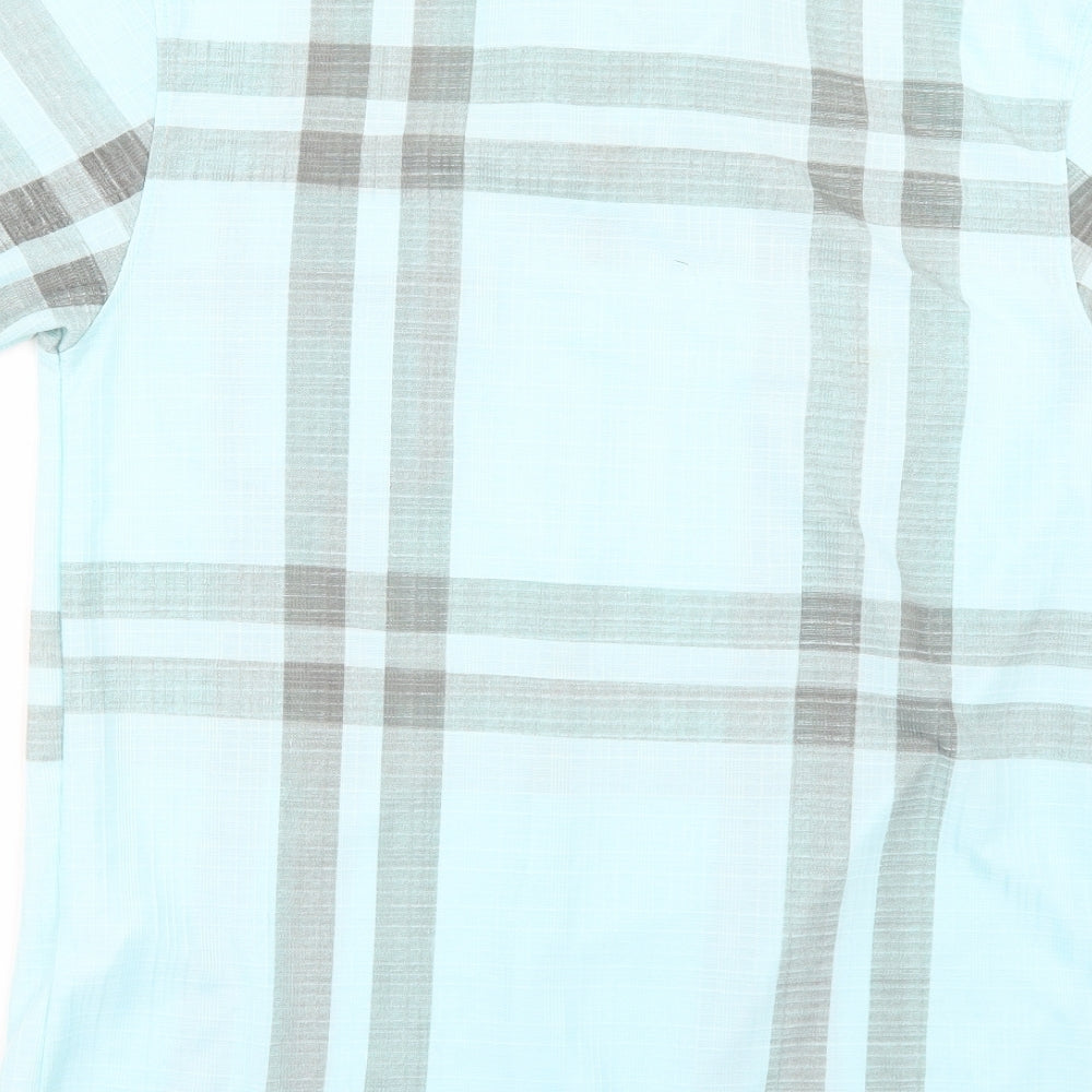Max men Mens Blue Striped   Button-Up Size L