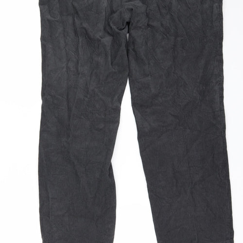 Marks and Spencer Mens Grey  Corduroy Straight Jeans Size 36 L31 in