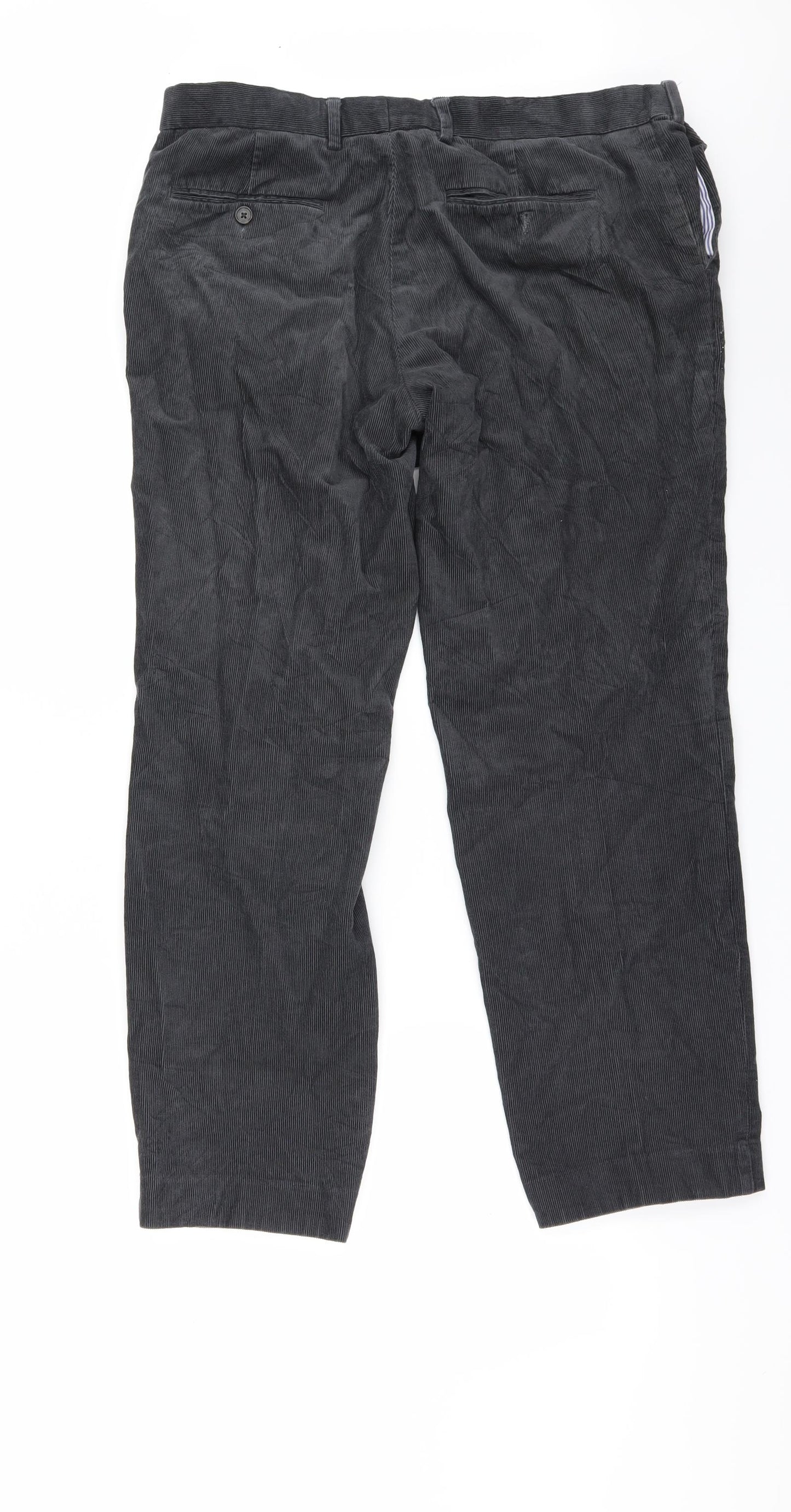 Marks and Spencer Mens Grey  Corduroy Straight Jeans Size 36 L31 in