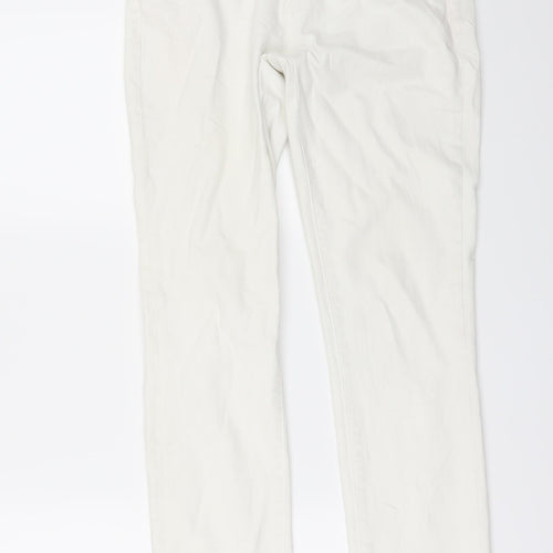 Paige Womens White  Denim Straight Jeans Size 28 in L27 in