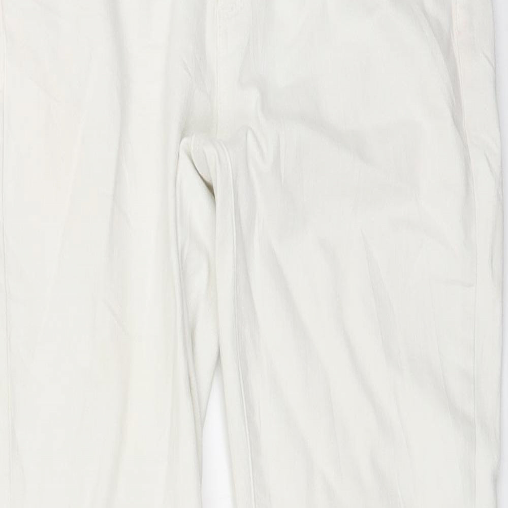 Paige Womens White  Denim Straight Jeans Size 28 in L27 in