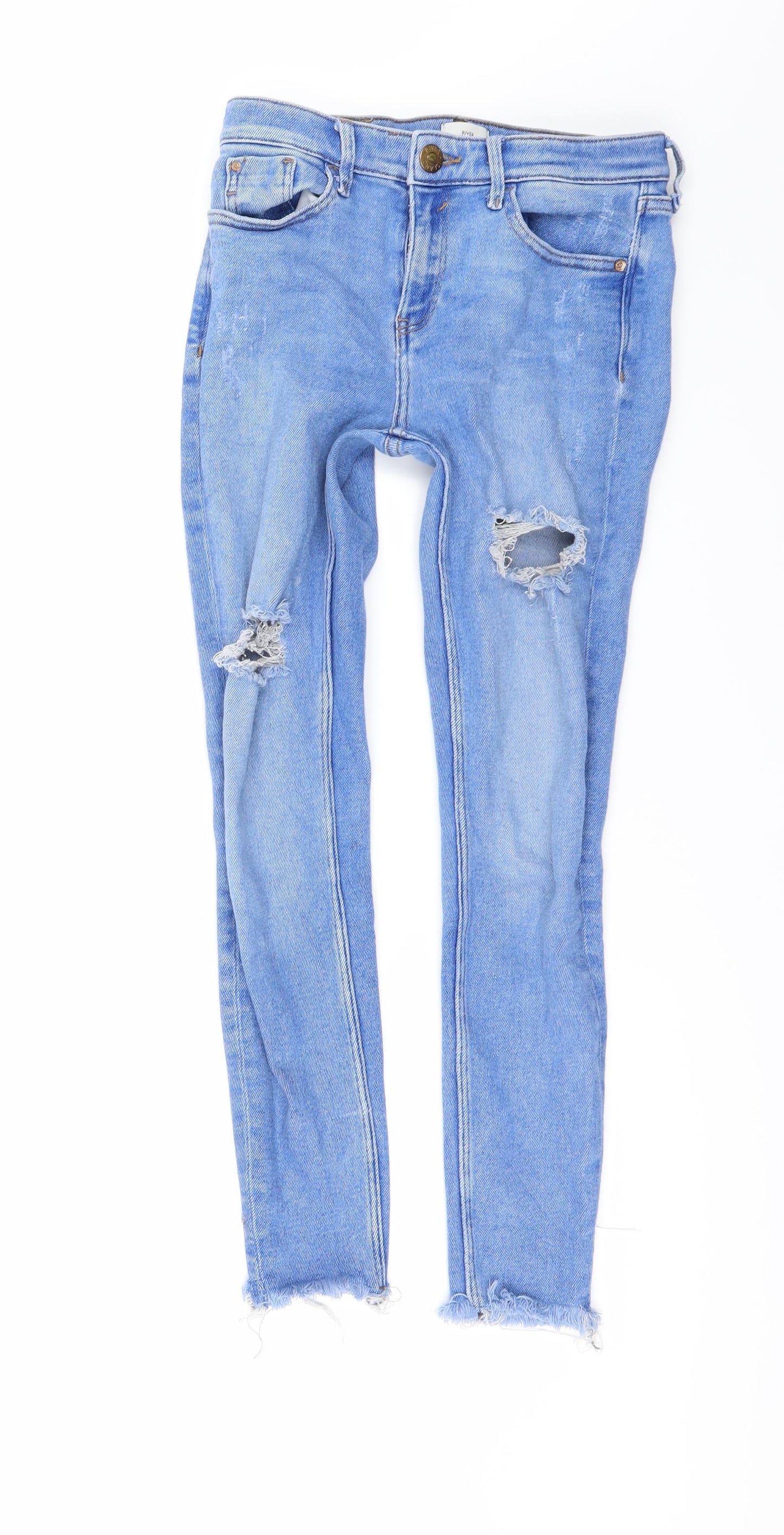 River Island Womens Black  Denim Skinny Jeans Size 8 L27 in