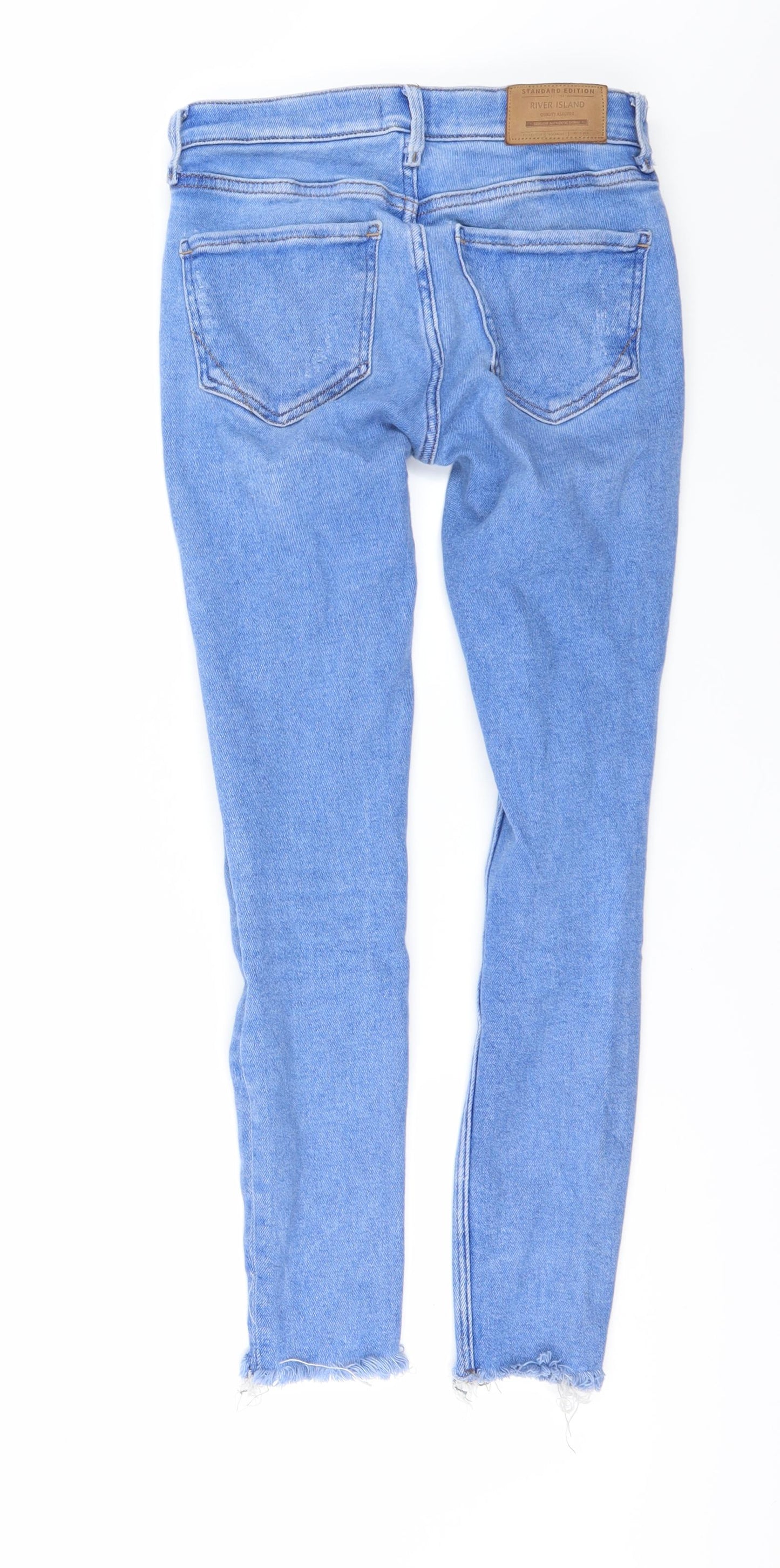 River Island Womens Black  Denim Skinny Jeans Size 8 L27 in