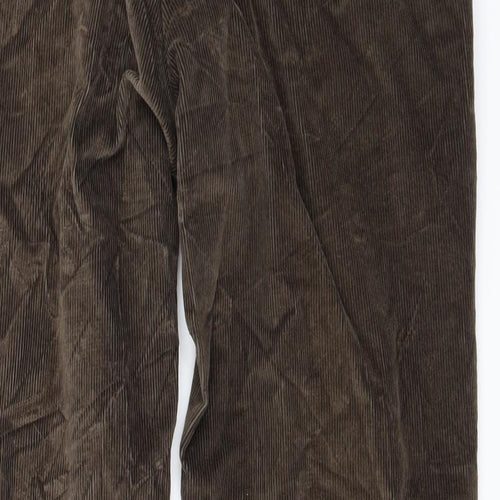 Marks and Spencer Mens Brown  Corduroy Straight Jeans Size 34 L29 in