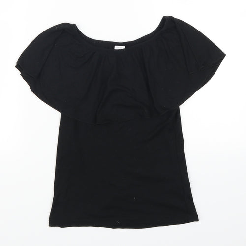 Lindex Girls Black   Basic T-Shirt Size 9-10 Years
