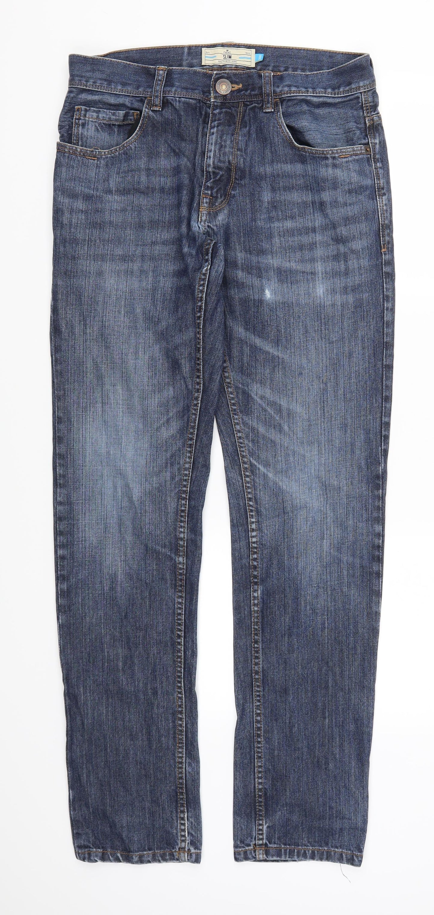 NEXT Mens Blue  Denim Straight Jeans Size 30 L31 in