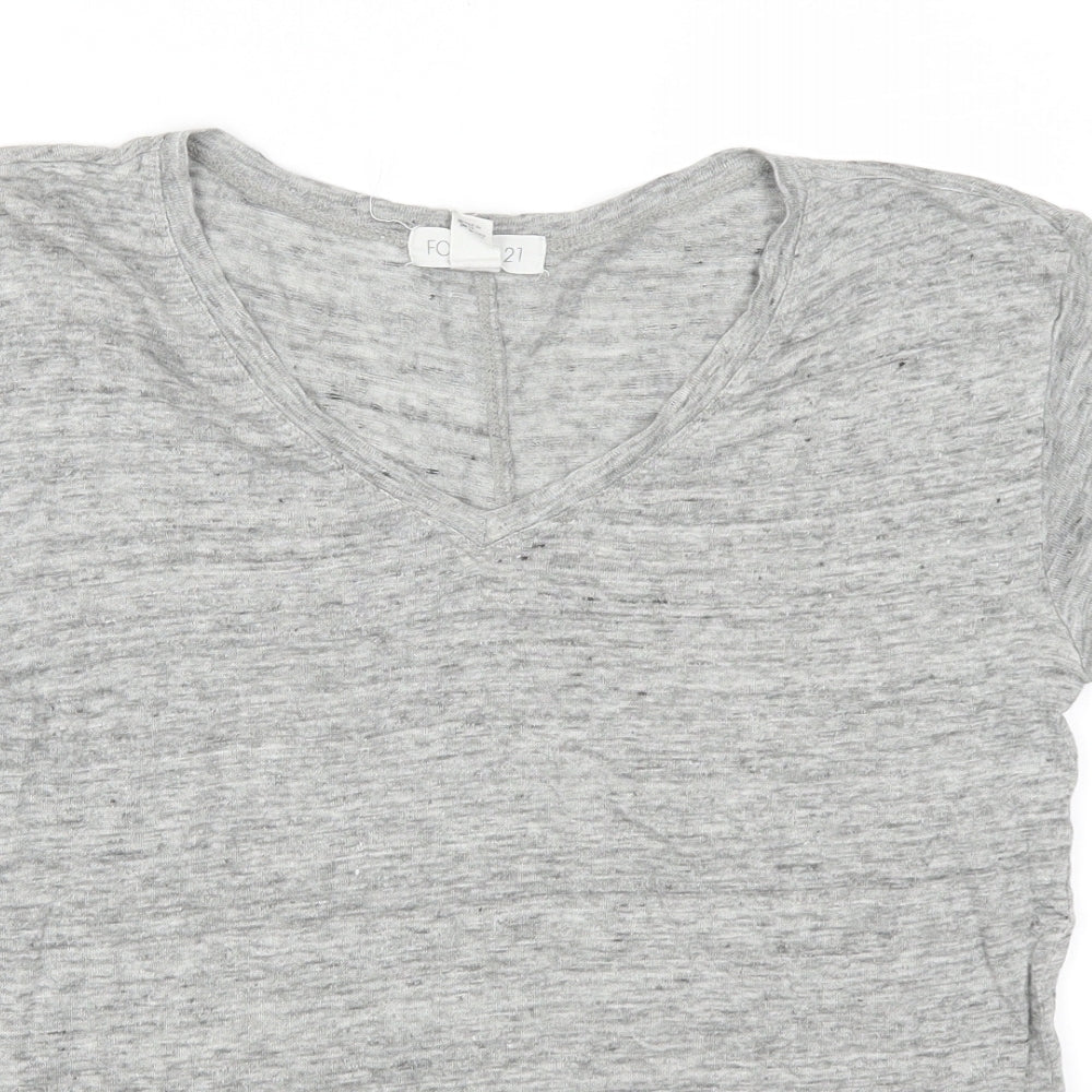 FOREVER 21 Womens Grey   Basic T-Shirt Size S