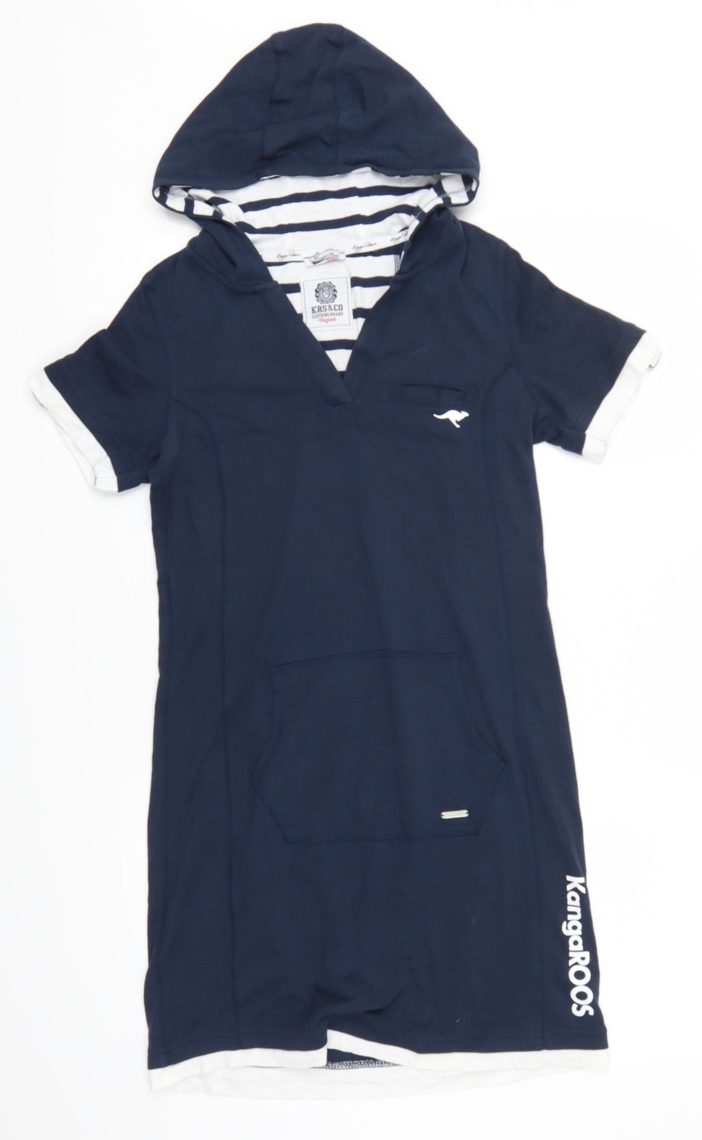 KangaROOS Womens Blue   T-Shirt Dress  Size 8  - Hoodie Dress