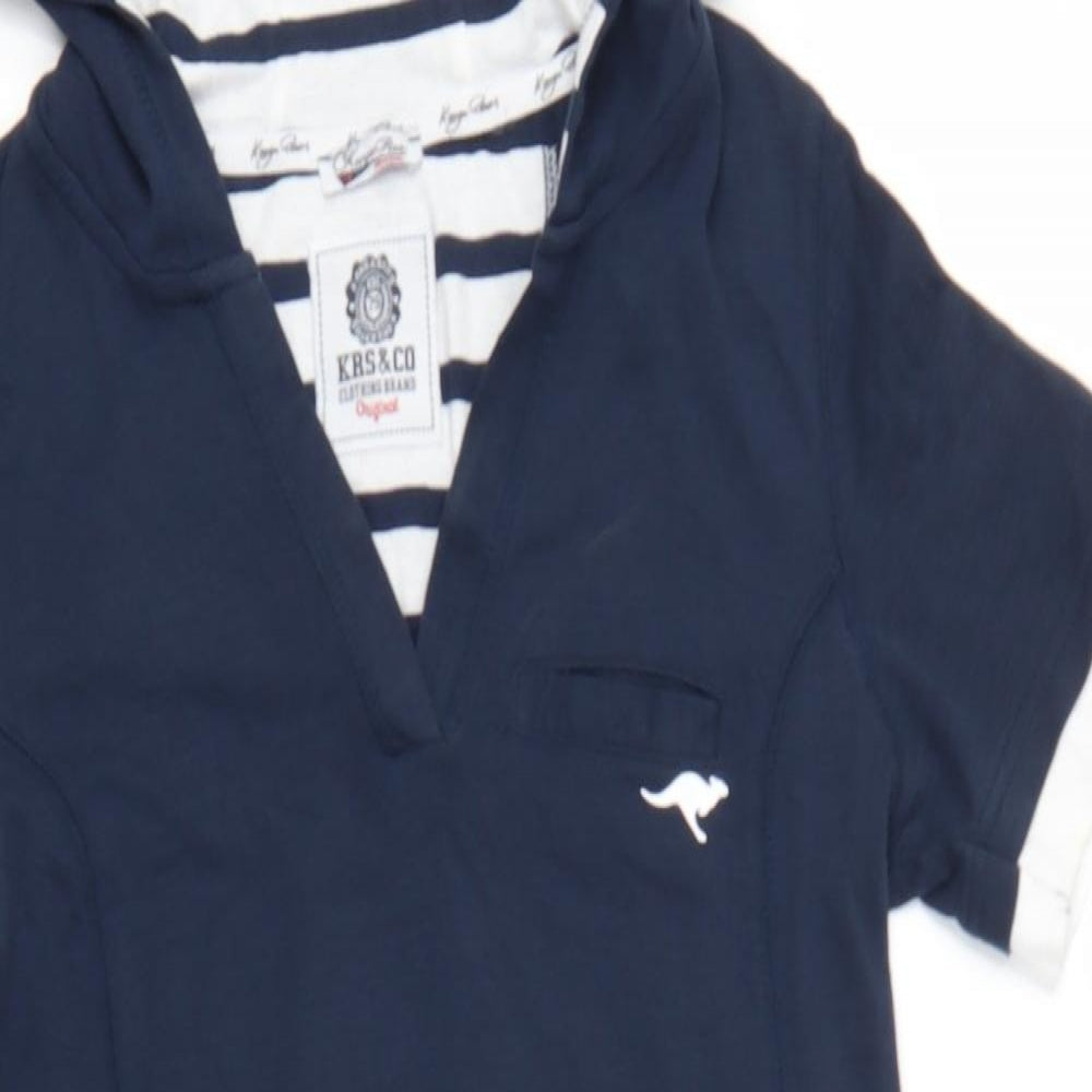 KangaROOS Womens Blue   T-Shirt Dress  Size 8  - Hoodie Dress