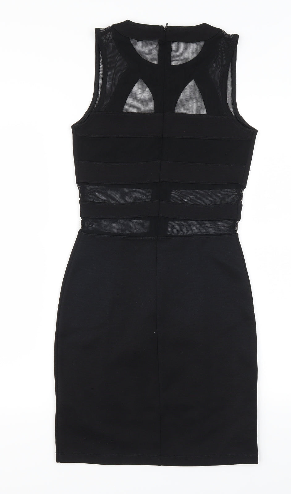 Topshop Womens Black Geometric  Mini  Size 6  - Mesh Cut Out