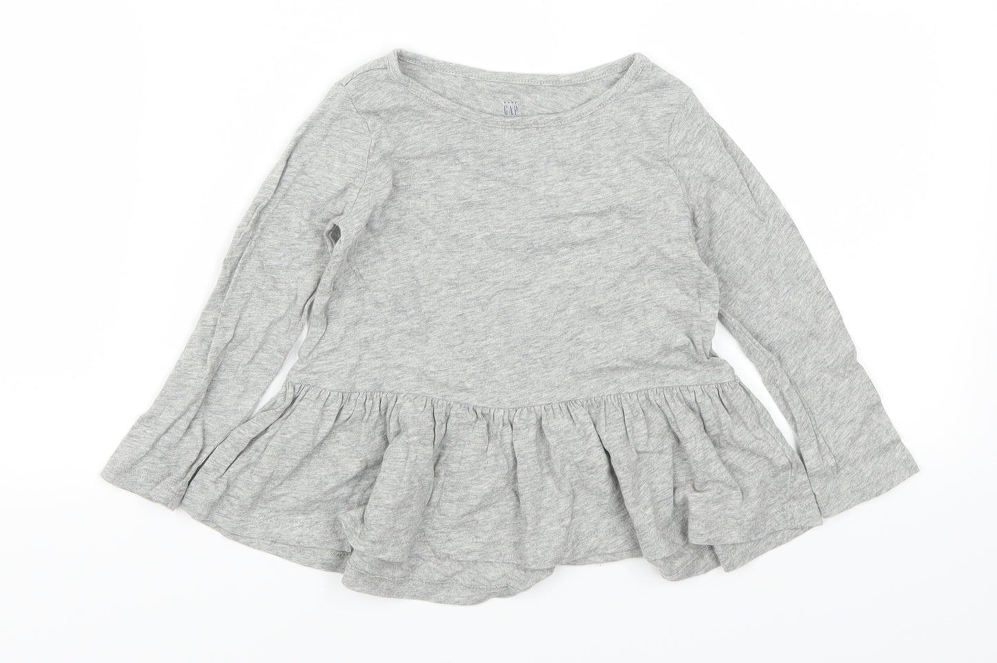 Gap Girls Grey   Basic T-Shirt Size 2 Years