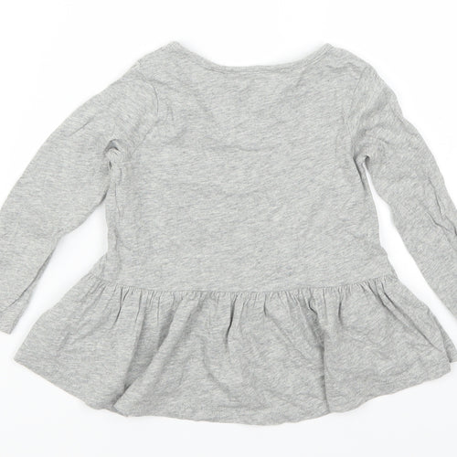 Gap Girls Grey   Basic T-Shirt Size 2 Years