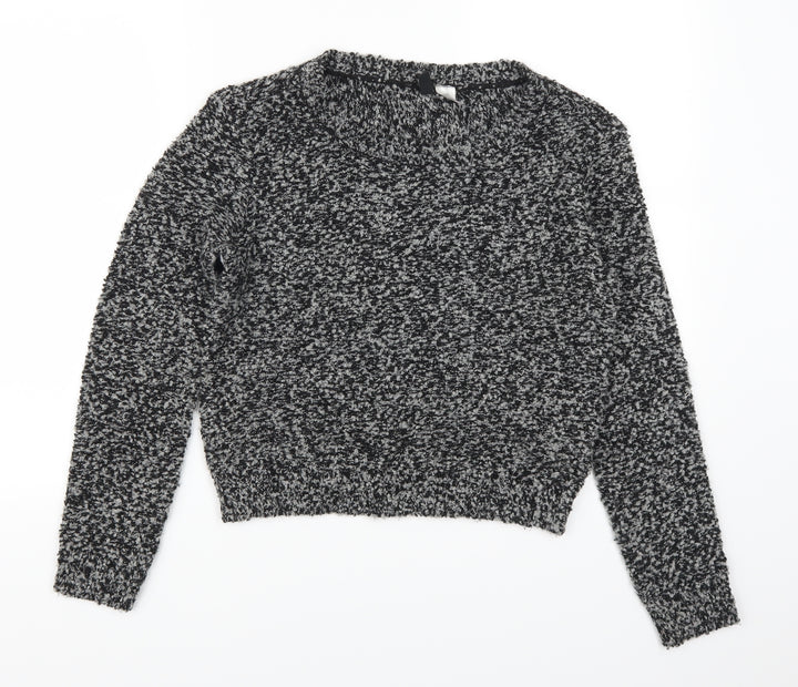 H&M Womens Grey   Pullover Jumper Size S