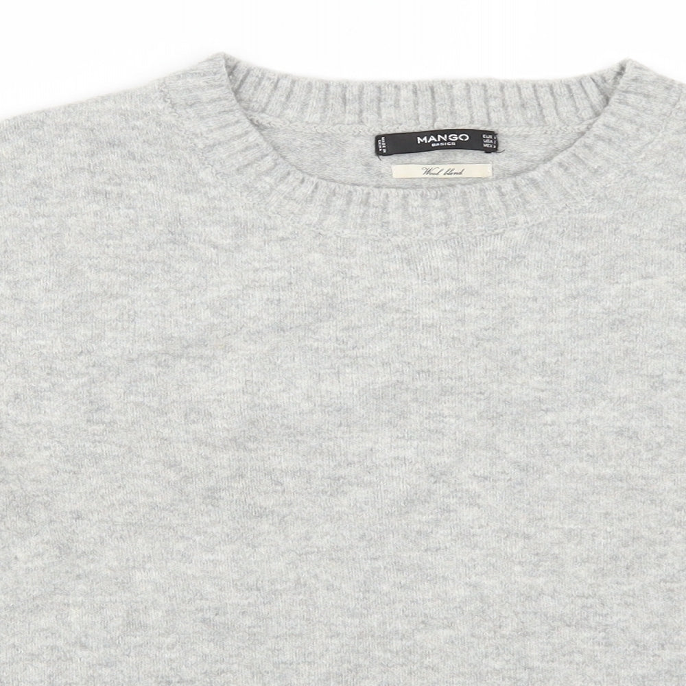 Mango Womens Grey   Pullover Jumper Size M