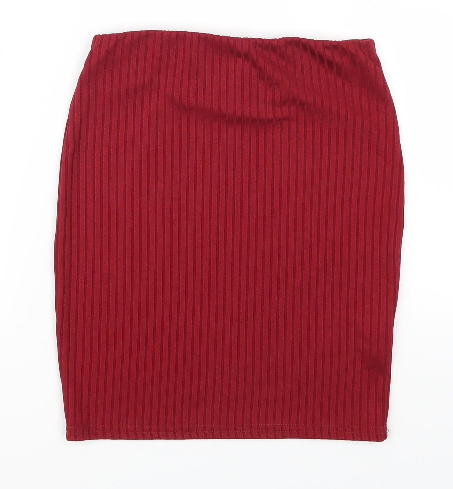 Pretty Little Thing Womens Red   Mini Skirt Size 10