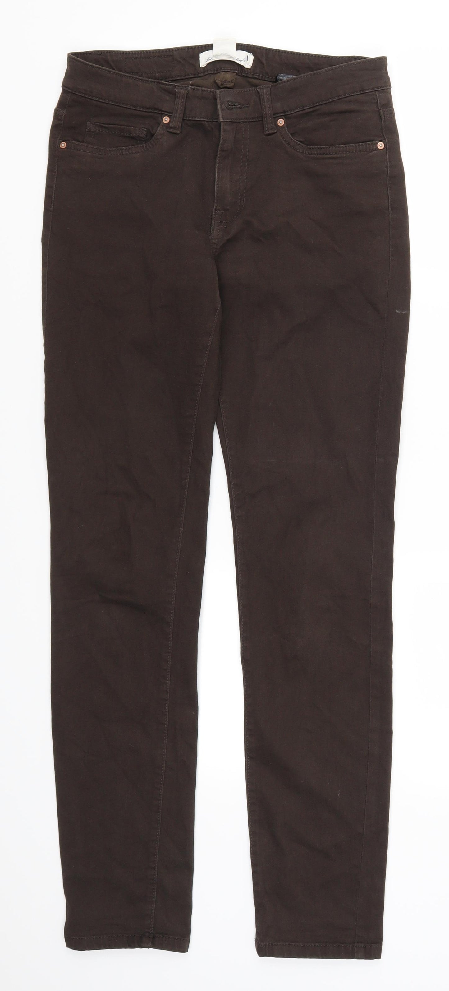 H&M Womens Brown   Trousers  Size 10 L30 in