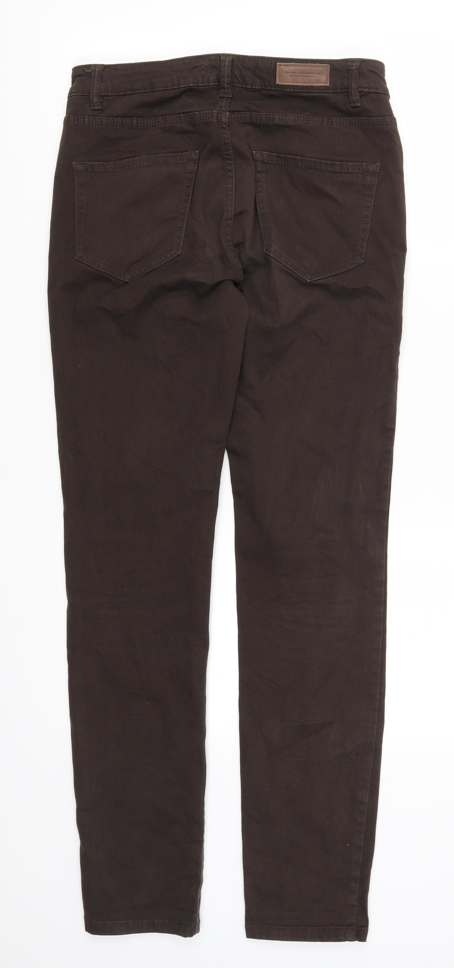 H&M Womens Brown   Trousers  Size 10 L30 in