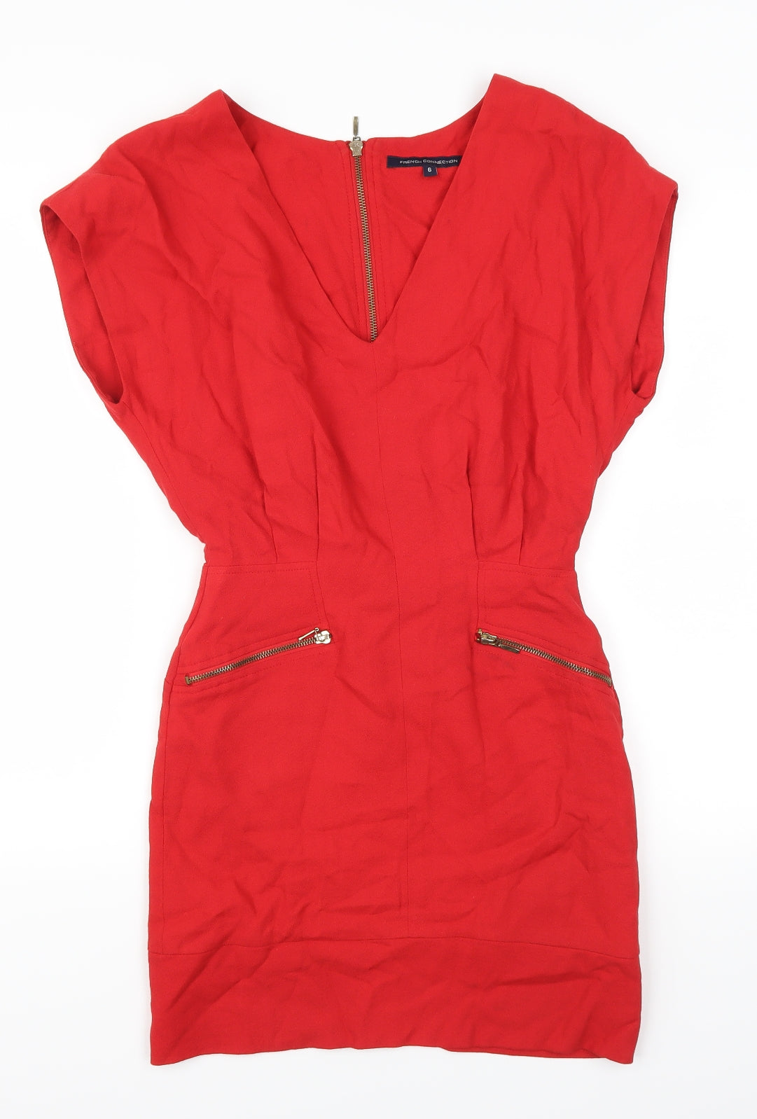 French Connection Womens Red   Pencil Dress  Size 6