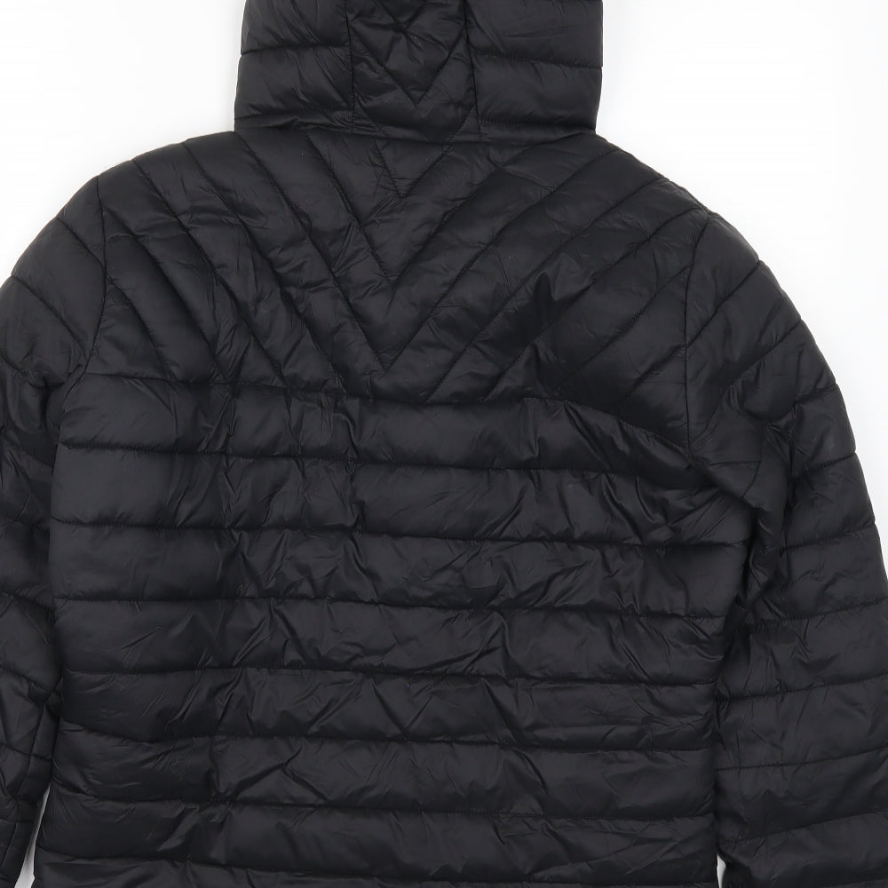 New Look Girls Black   Quilted Coat Size 14-15 Years