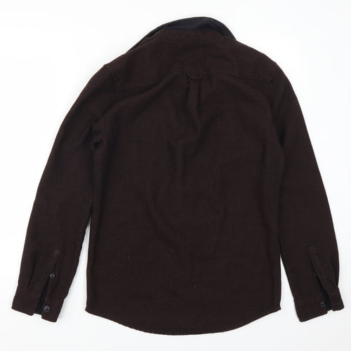 New Look Mens Brown    Button-Up Size S