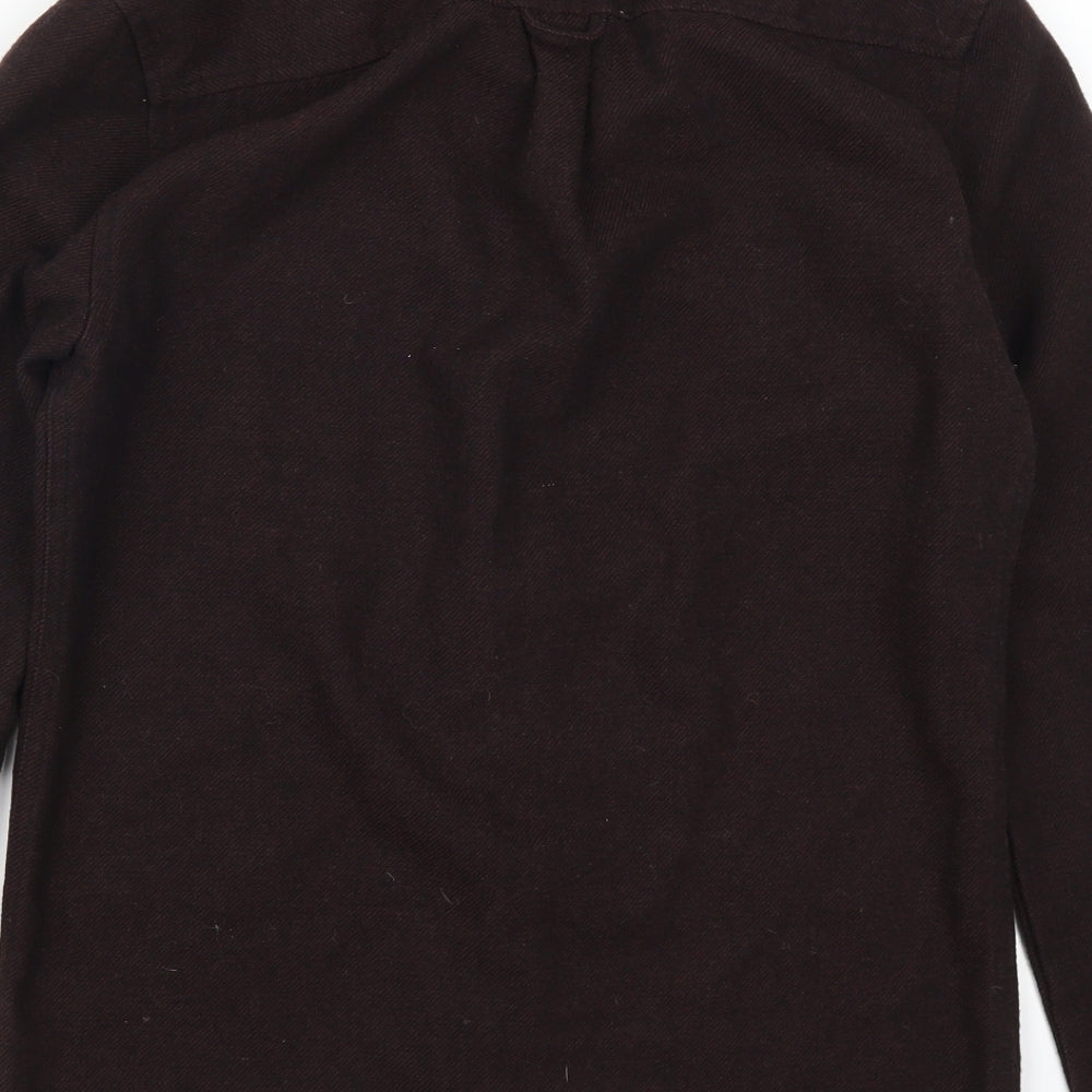 New Look Mens Brown    Button-Up Size S