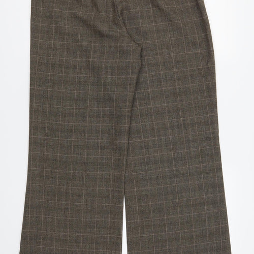 Atmosphere Womens Brown Check  Trousers  Size 14 L31 in