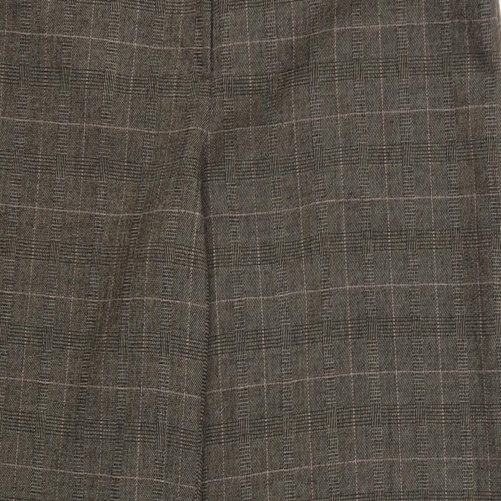 Atmosphere Womens Brown Check  Trousers  Size 14 L31 in