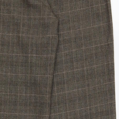 Atmosphere Womens Brown Check  Trousers  Size 14 L31 in