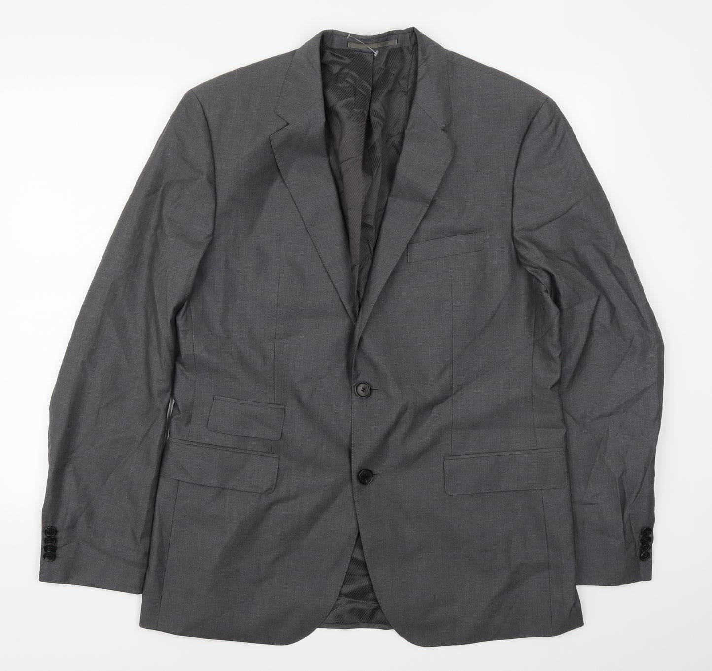 HUGO BOSS Mens Grey   Jacket Suit Jacket Size 42