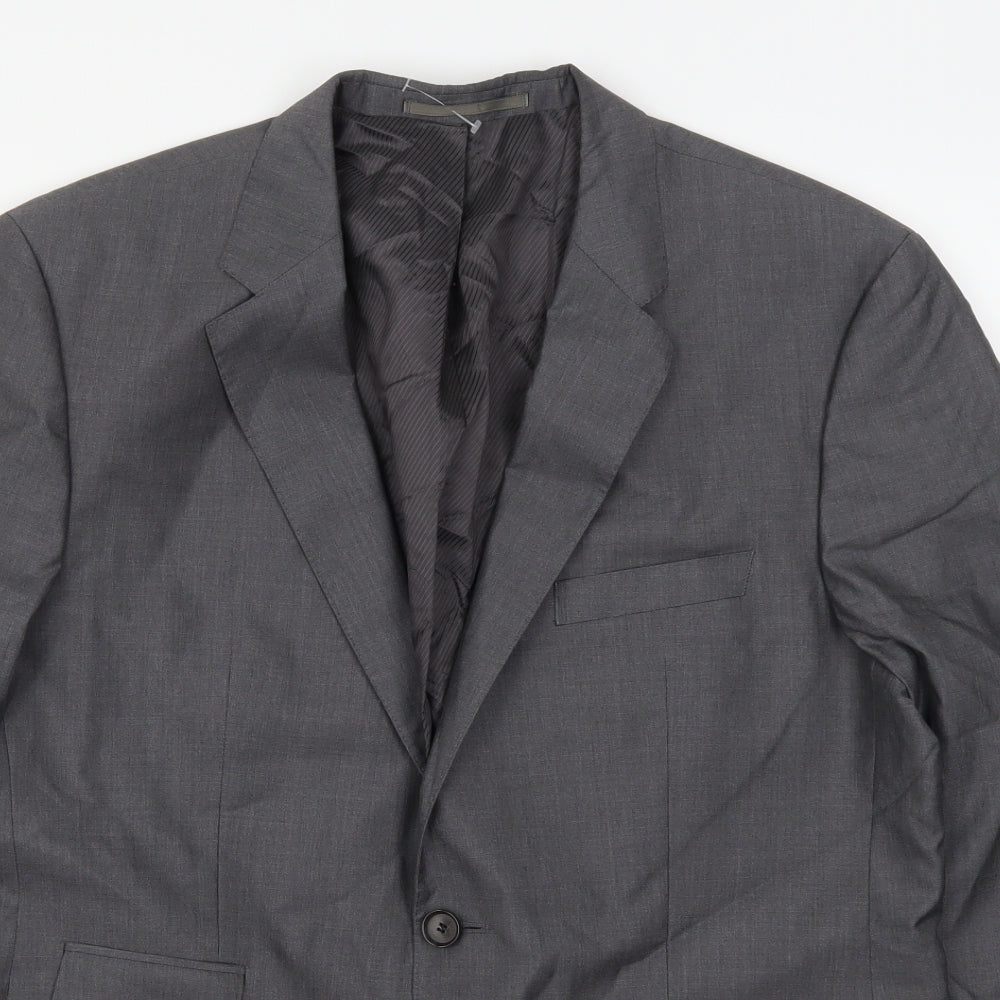 HUGO BOSS Mens Grey   Jacket Suit Jacket Size 42