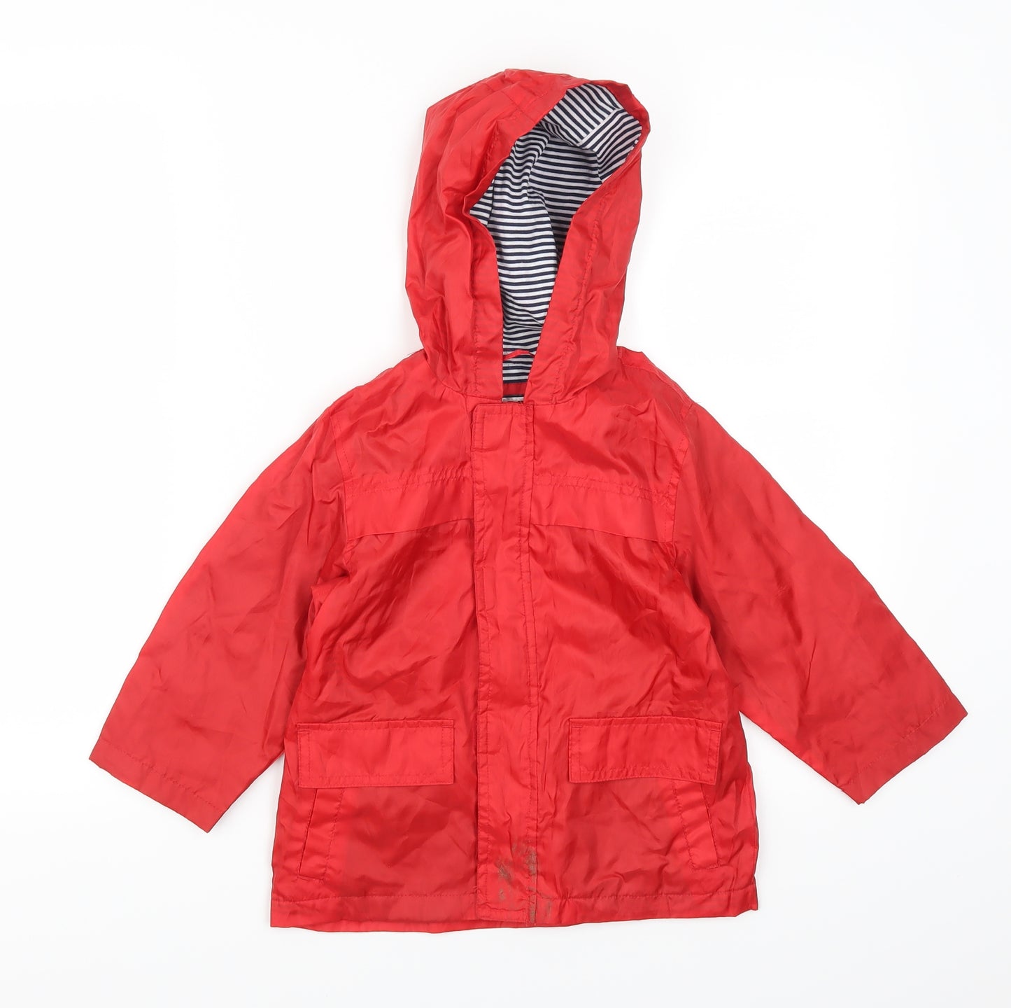 Preworn Boys Red   Basic Coat Coat Size 2-3 Years