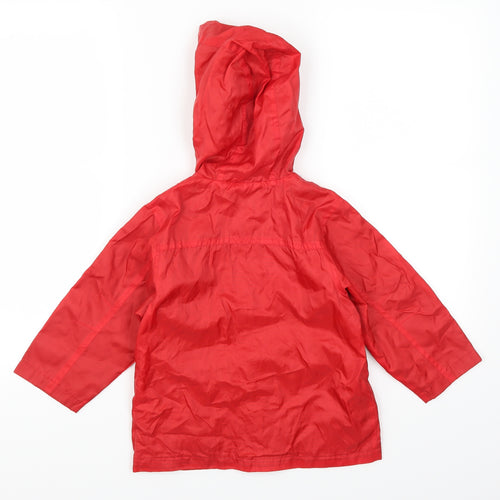 Preworn Boys Red   Basic Coat Coat Size 2-3 Years