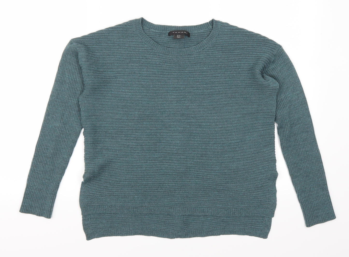 Tahari Womens Blue   Pullover Jumper Size M