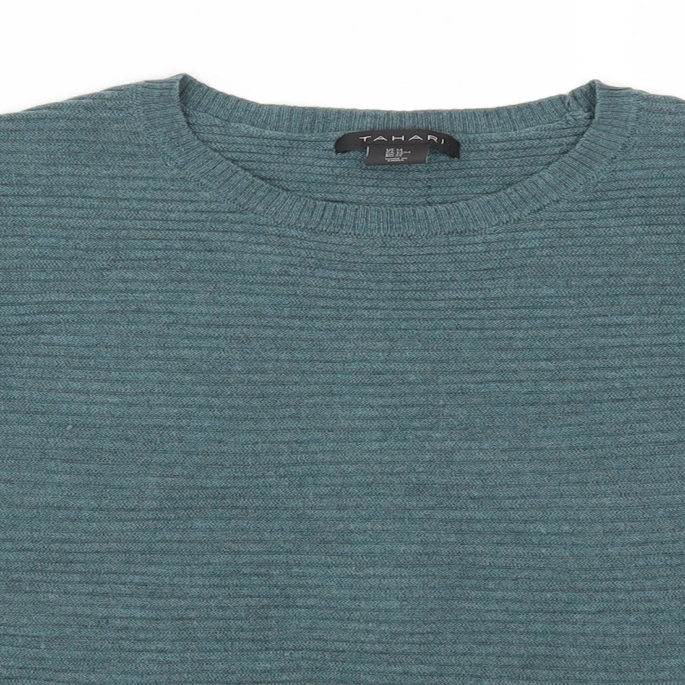 Tahari Womens Blue   Pullover Jumper Size M