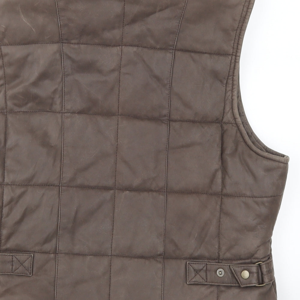 Hide Park Womens Brown   Gilet Coat Size XL