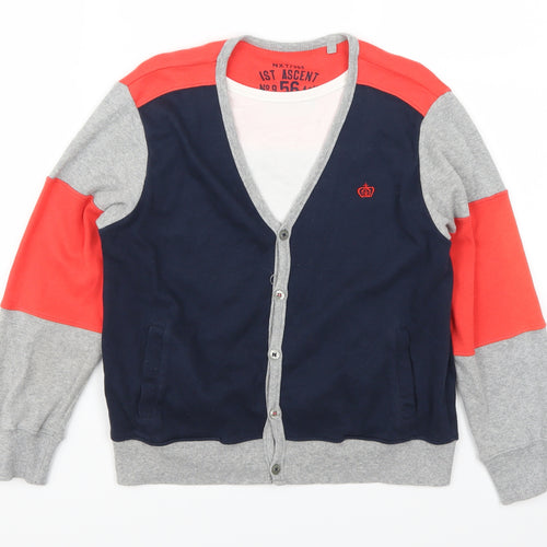 NEXT Boys Multicoloured Striped  Cardigan Jumper Size 9 Years  - Cardigan and Top All in One